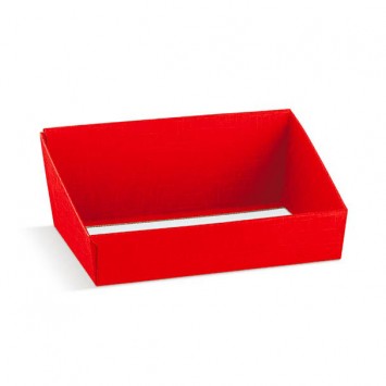 Hamper Tray Medium High Back Red  (x30)  13736